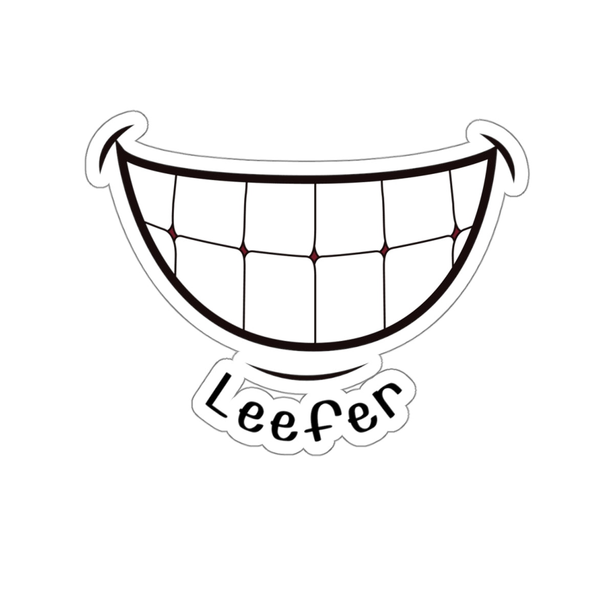 Sticker, Leefer Vertical Smiles